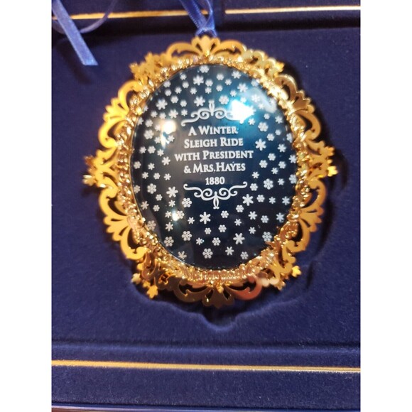 2004 The White House Historical Association Christmas Ornament President Hayes - Picture 6 of 9